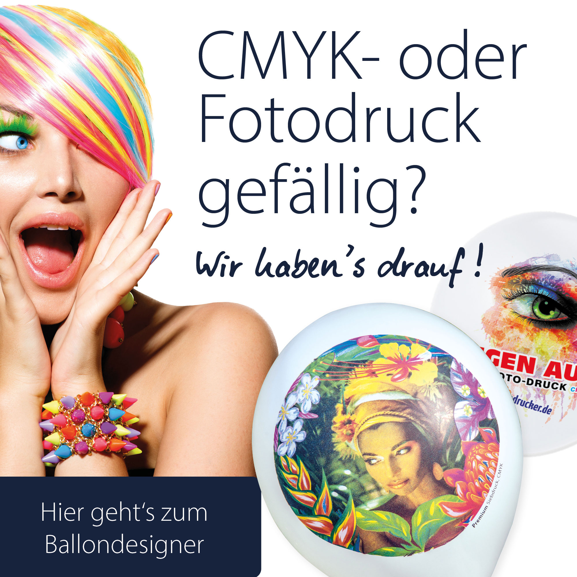 CMYK-oder Fotodruck auf Luftballons kaufen