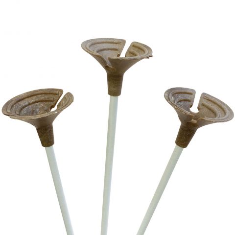 Öko-Ballonhalter mit braunem Cups aus gepresster Papierfaser. Da es sich um ein Naturprodukt handelt, sind Farbabweichungen möglich.