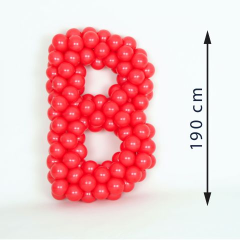 Easy-Fix-Ballondekoration Maxi, Buchstaben von A-Z, Größe 190cm hoch