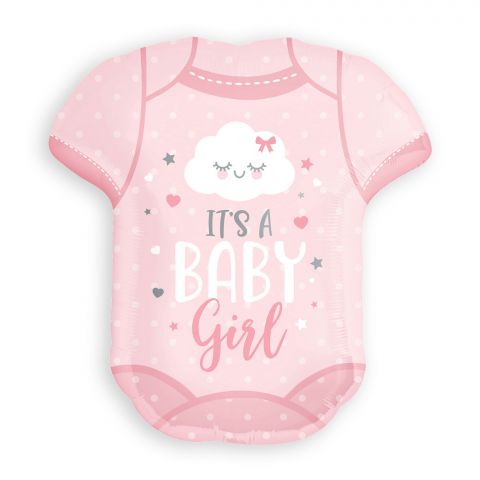 Folienballon "Baby Girl" Onesie (55 X 60 cm)