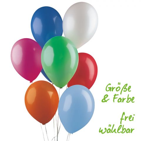 Standardluftballons in Größe und Farbe frei wählbar