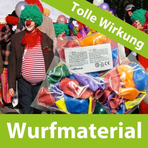 Tolles Wirkung an Karneval, Wurfmaterial, Luftballons