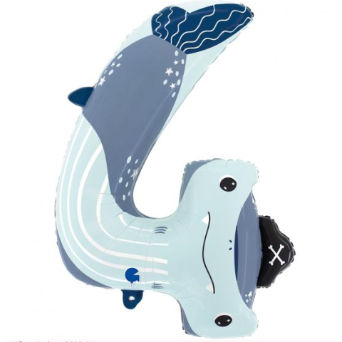 Hai Folienballon Zahl 4