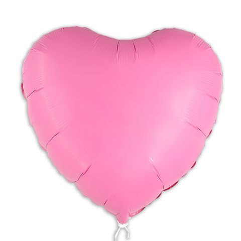 Pinker Folienballon ohne Aufdruck. 45 cm groß