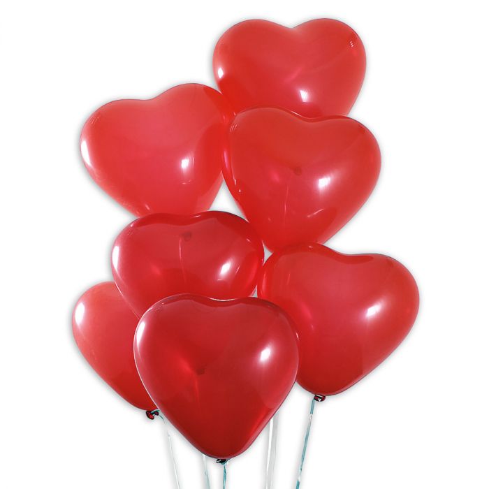 20 Stück Herzluftballons Umfang ~ 80 cm in Rot Hochzeit Party Dekorationen 