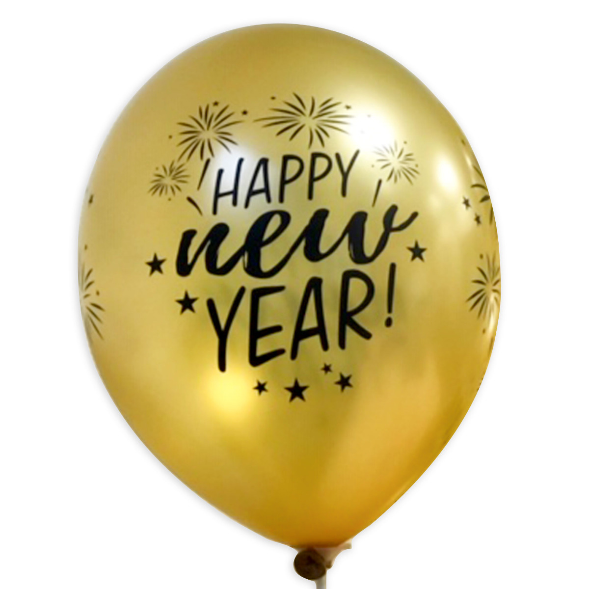 Amscan Folienballon „Happy New Year“ – Stern-Design, Mit Helium Oder Luft Befüllbar