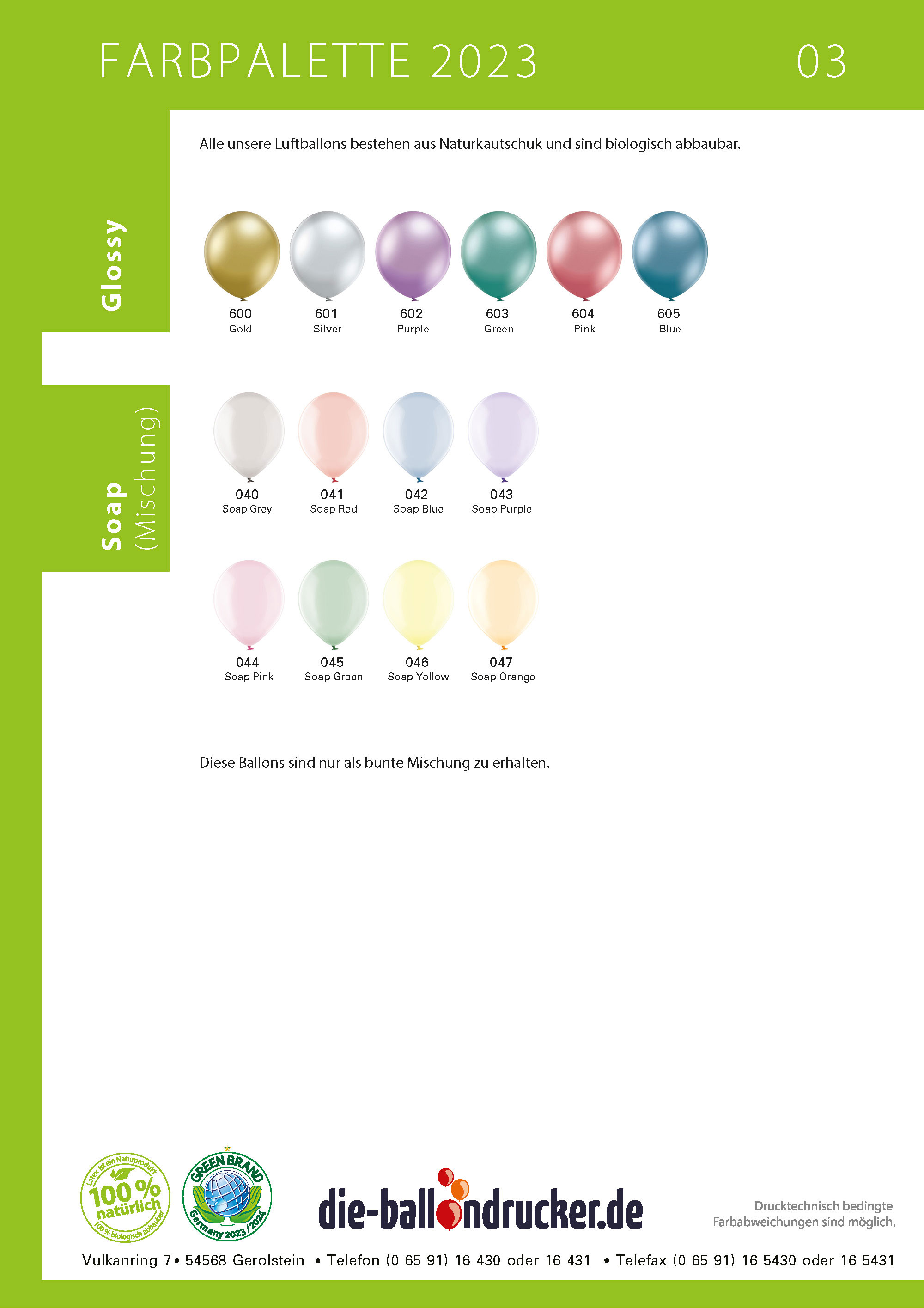 Bunte Mischungen