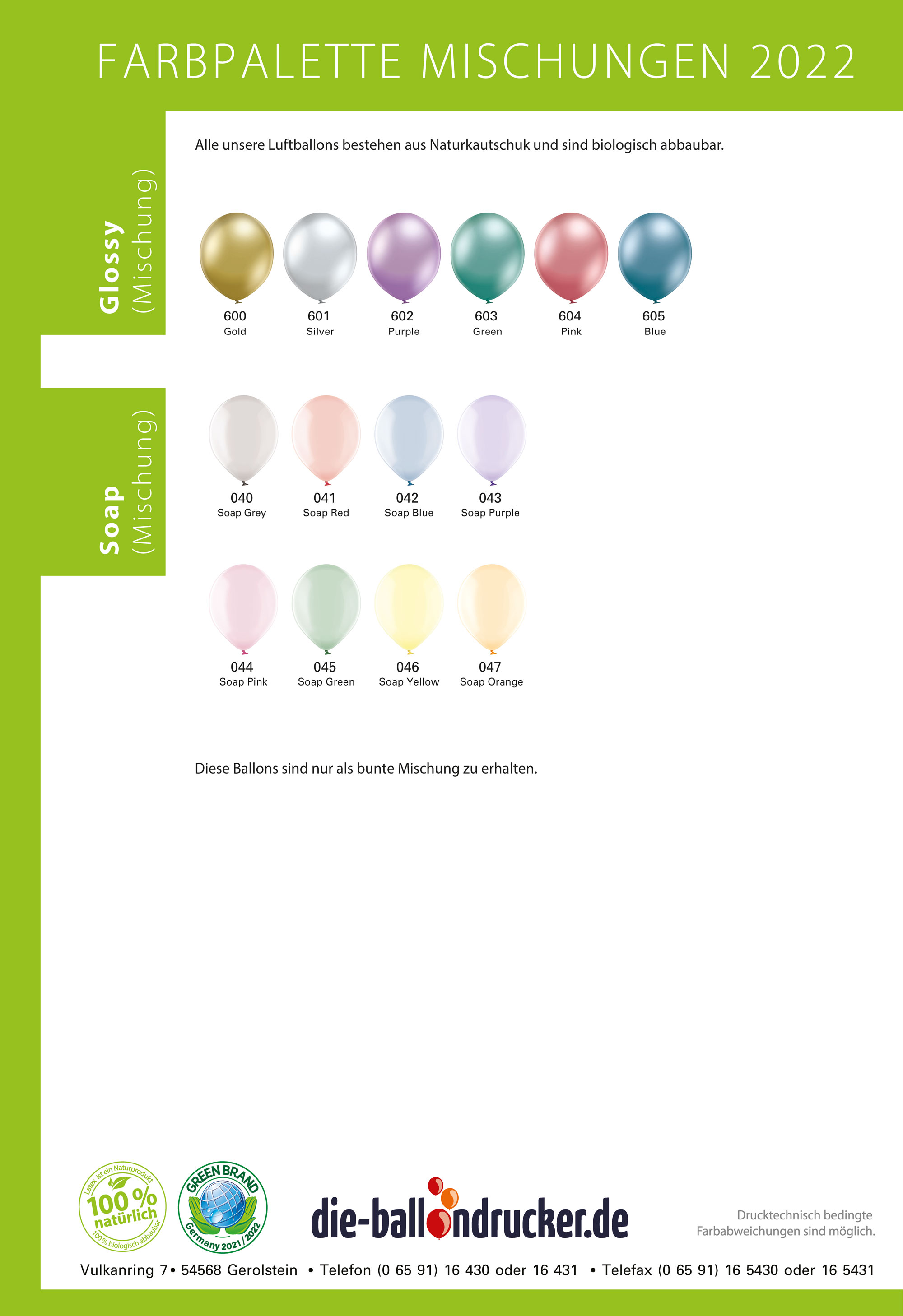 Bunte Mischungen